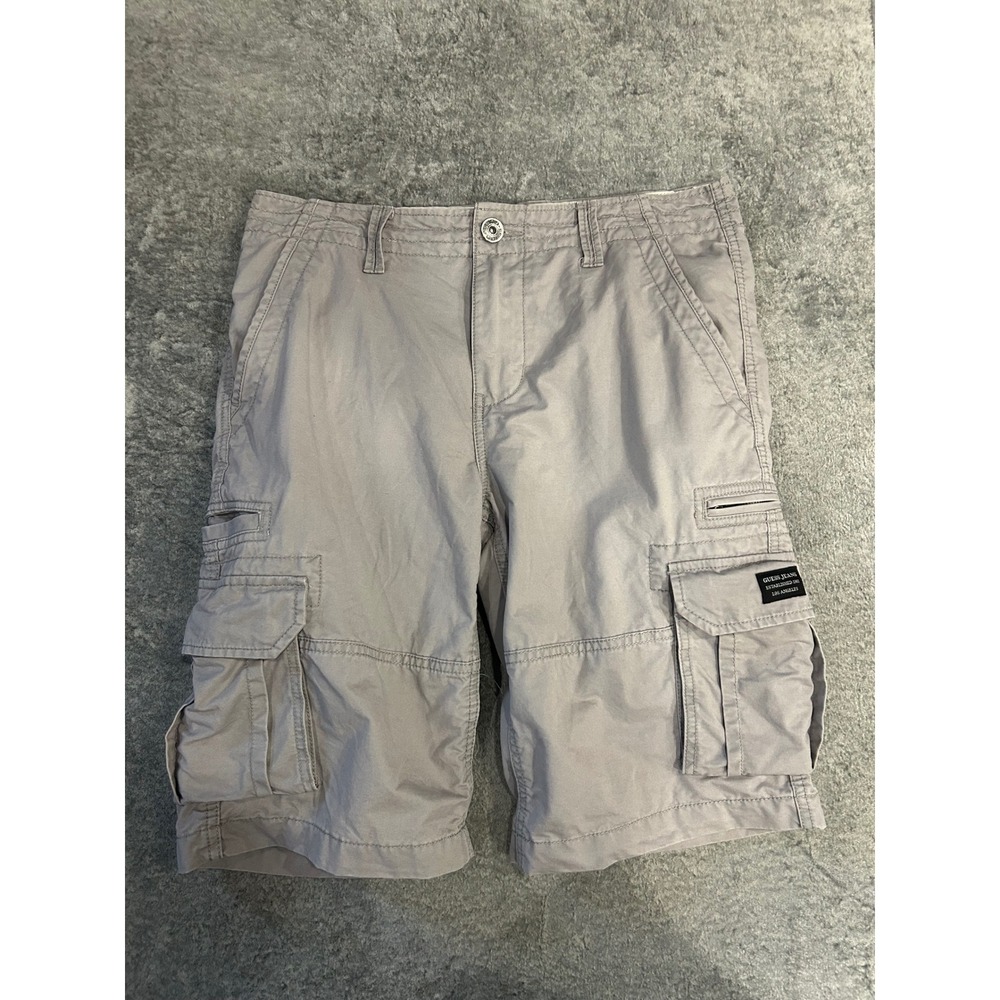 Y2K Guess men's Cargo Shorts Utility Pockets Size 34 Casual Summer Outdoor. B110